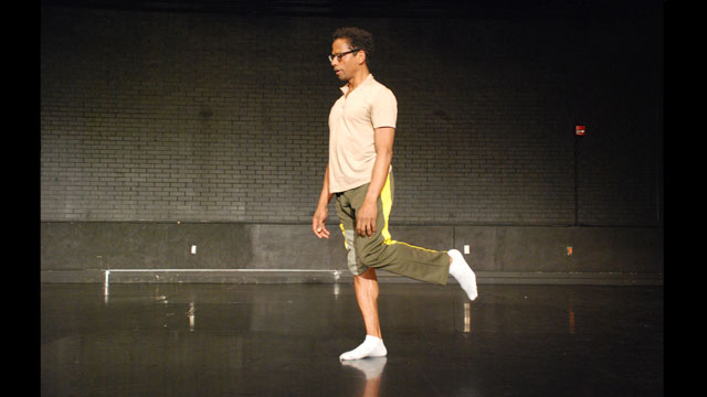 Ralph Lemon performs during an Informal Showing in the Black Box Theater