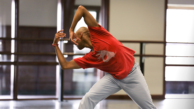 FSU Alumnus Darrell Jones rehearsing <i>Four Walls</i>