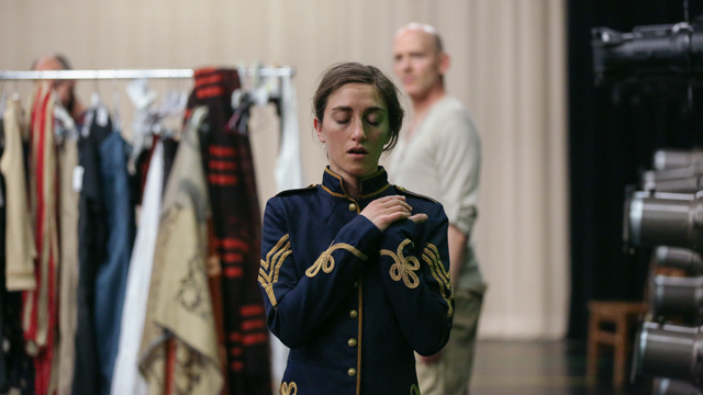 Alli Ross in <i>Healing Wars</i> rehearsal