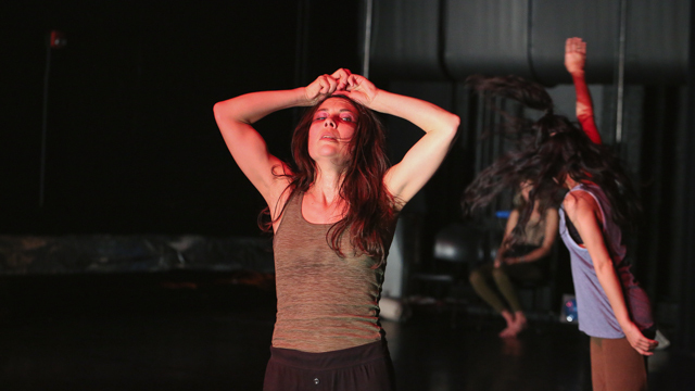 Emily Johnson rehearses <i>SHORE</i>