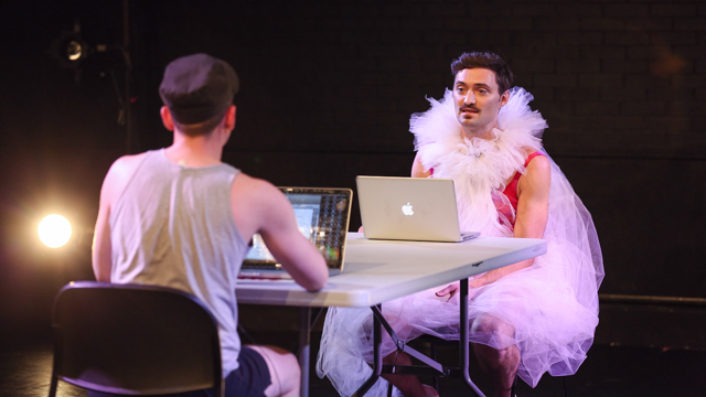 Ben Pryor and Sean Donovan rehearse <i>Age & Beauty Part 2</i>