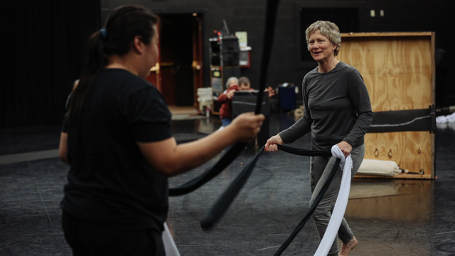 Jennifer Monson and Valerie Oliviero during the informal showing of <i> in tow </i>