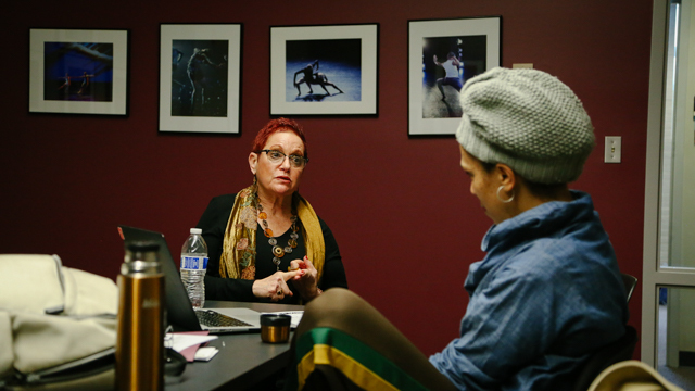 FSU professor of art Dr. Lauren Weingarden talks with Coleman about <i>Treadmill Dreamtime</i>