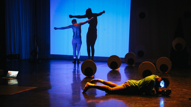 Tasha Ceyan and keyon gaskin in rehearsal for <i> Blank Map </i>