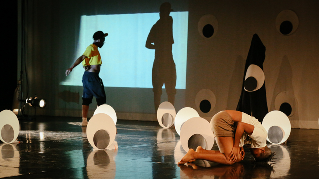 keyon gaskin and Tasha Ceyan in work-in-progress showing of <i> Blank Map </i>