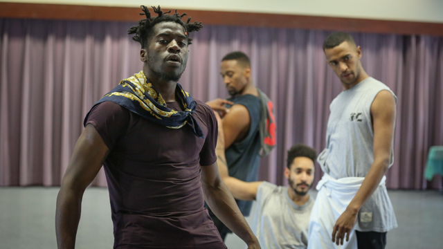 Shamar Watt, Duane Cyrus, Niall Jones and Jonathon Gonzalez in rehearsal