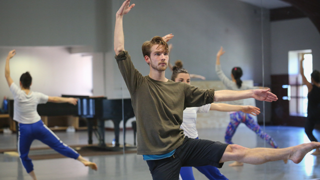 <i>New Work for Goldberg Variations</i> rehearsal