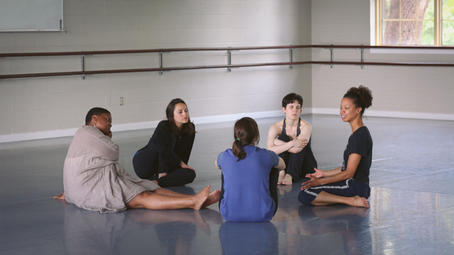 Lisa Harris, Georgia Wall, Megan Carvajal, and Aimee Plauche with facilitator Gesel Mason.