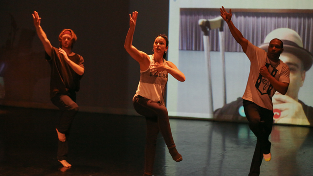 Ross Daniel,Teena Custer & Ron Chunn perform during work-in-progress showing