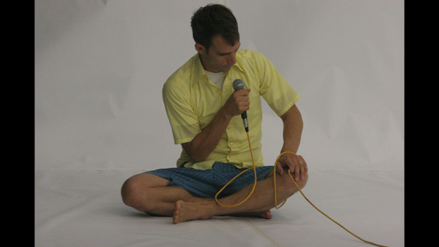 Otto Ramstad performs work in progress <i>Symptom</i>.