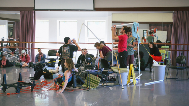 Site-specific improvisation at School of Dance Forum