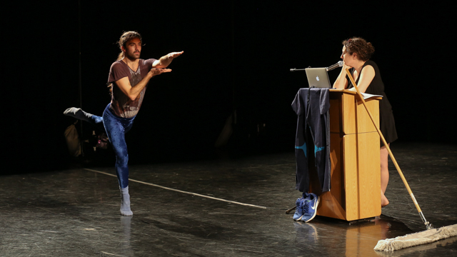 Silas Riener and Claudia La Rocco share work at FSU's School of Dance Forum