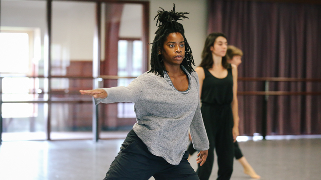 Angie Pittman and dancers rehearsing <i>Iron Jane</i>