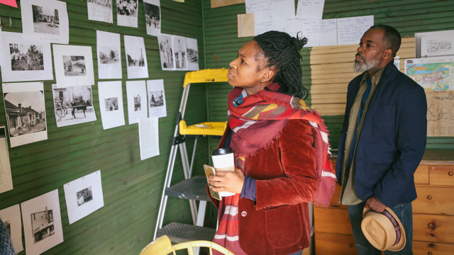 Forté-Saunders and Saunders tour the Mitchell Young Anderson Museum