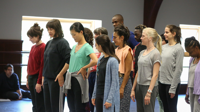 Djordjevich works with FSU School of Dance students