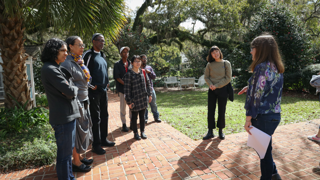 Weeks and collaborative team at the Goodwood Museum and Gardens for the Invisible Lives Tour