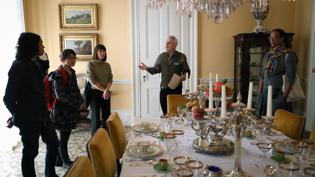 Weeks and collaborative team at the Goodwood Museum and Gardens for the Invisible Lives Tour