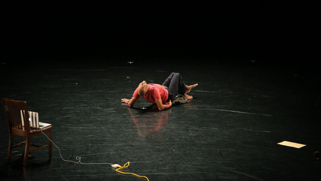 Jones rehearses in the Nancy Smith Fichter Dance Theatre