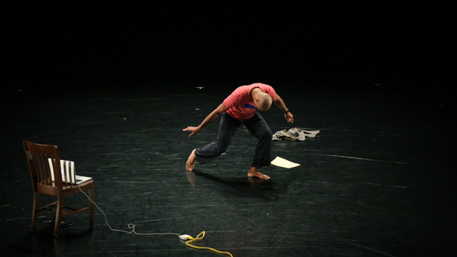 Jones rehearses in the Nancy Smith Fichter Dance Theatre