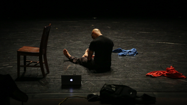 Jones rehearses in the Nancy Smith Fichter Dance Theatre