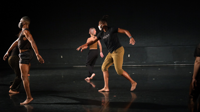 'lectric Eye cast rehearses with FSU School of Dance students