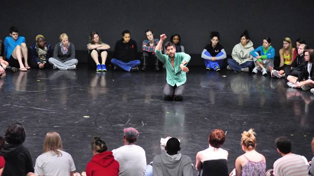 Gutierrez performs at FSU School of Dance Forum.