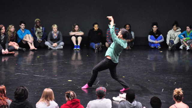 Gutierrez performs at FSU School of Dance Forum.