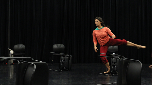 Michelle Boulé in rehearsal.