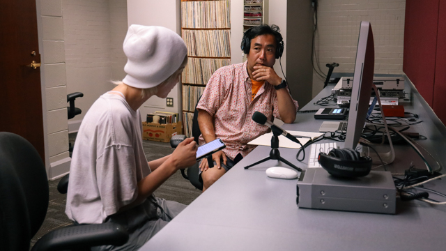 Nagai records Nishimura speaking