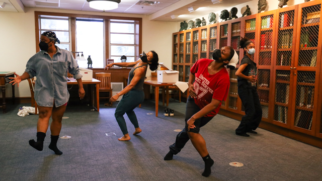 Hailes, Mozie, Stiggers and Bauman experiment during the residency.