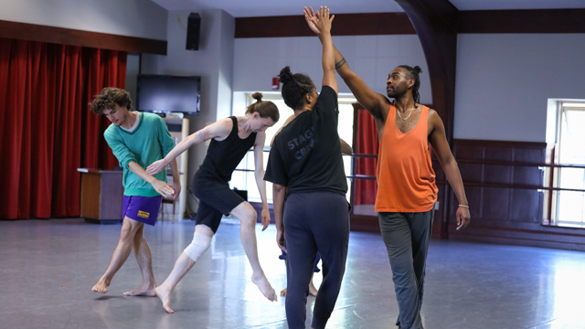 Twining, Jordan Morely, Leslie Cuyjet and Jordan Lloyd work in duos in the studio