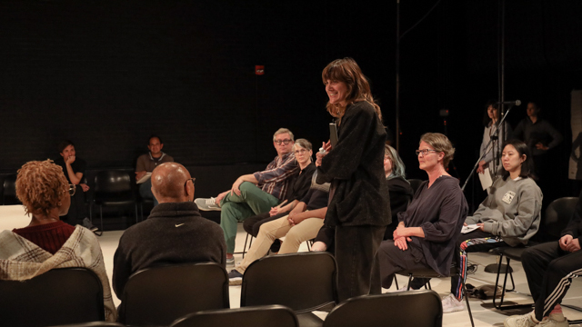 Faye Driscoll during open rehearsal