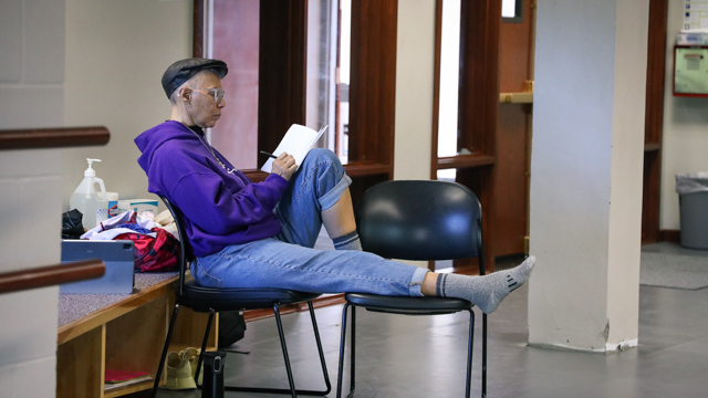 Dramaturg Sharon Bridgforth observes rehearsal