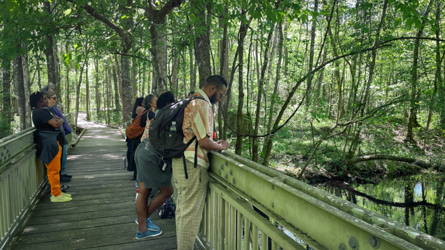 Parker and collaborators at Wakulla Springs State Park