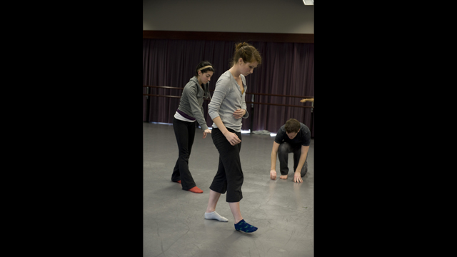 FSU dance students in HIJACK's Movement Workshop.