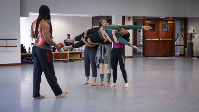 Antoine Hunter directs company dancers