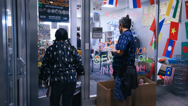 Kajiyama and Mazatl visit the Asian American Student Union at Florida State University