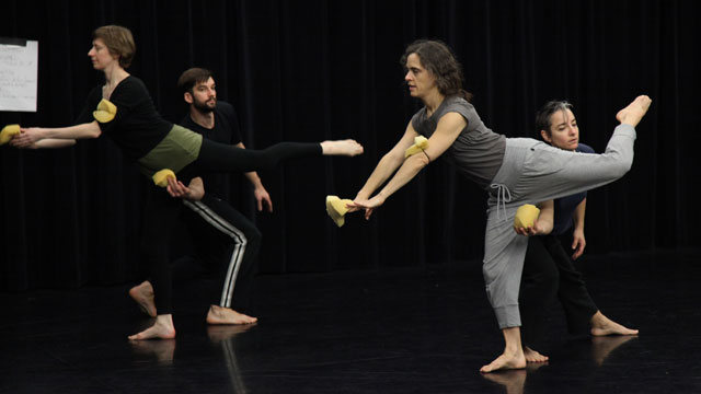 Cressey, Wirsing, Van Loon and Sherman rehearse <i>Spaceholder Festival<i>